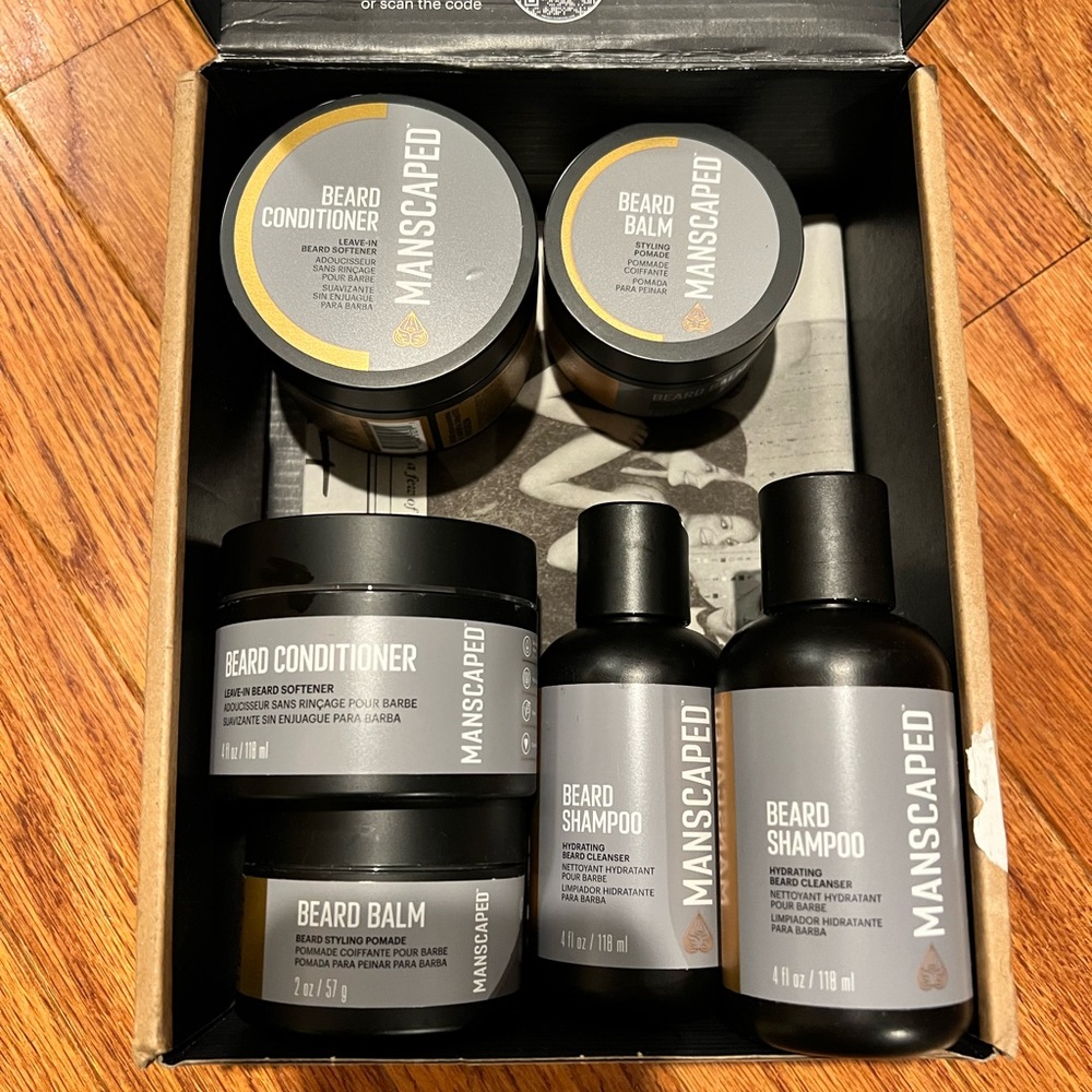 Beard Grooming Kit - Black and Gray